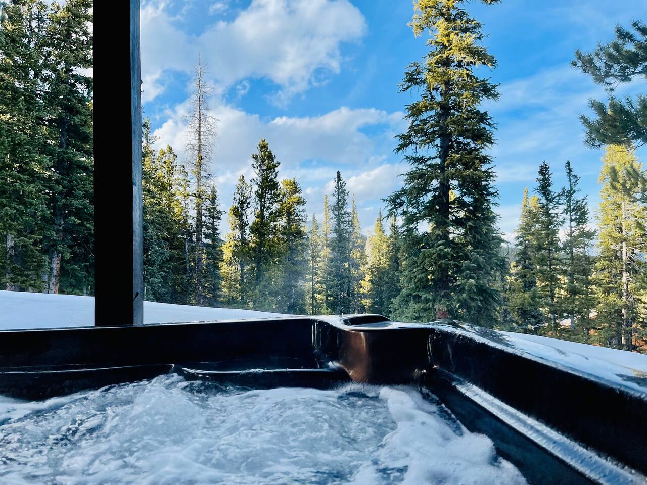 Soaking in the Hottub